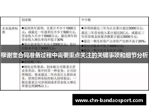 穆谢奎合同准备过程中需要重点关注的关键事项和细节分析